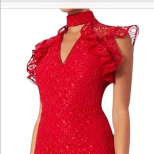 Red lace dress never worn!